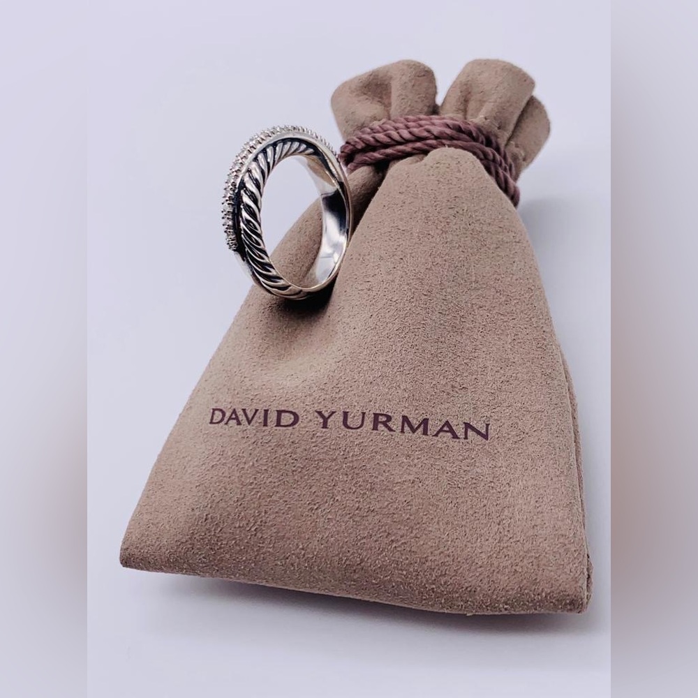 David Yurman Crossover Diamond Ring Sz 7